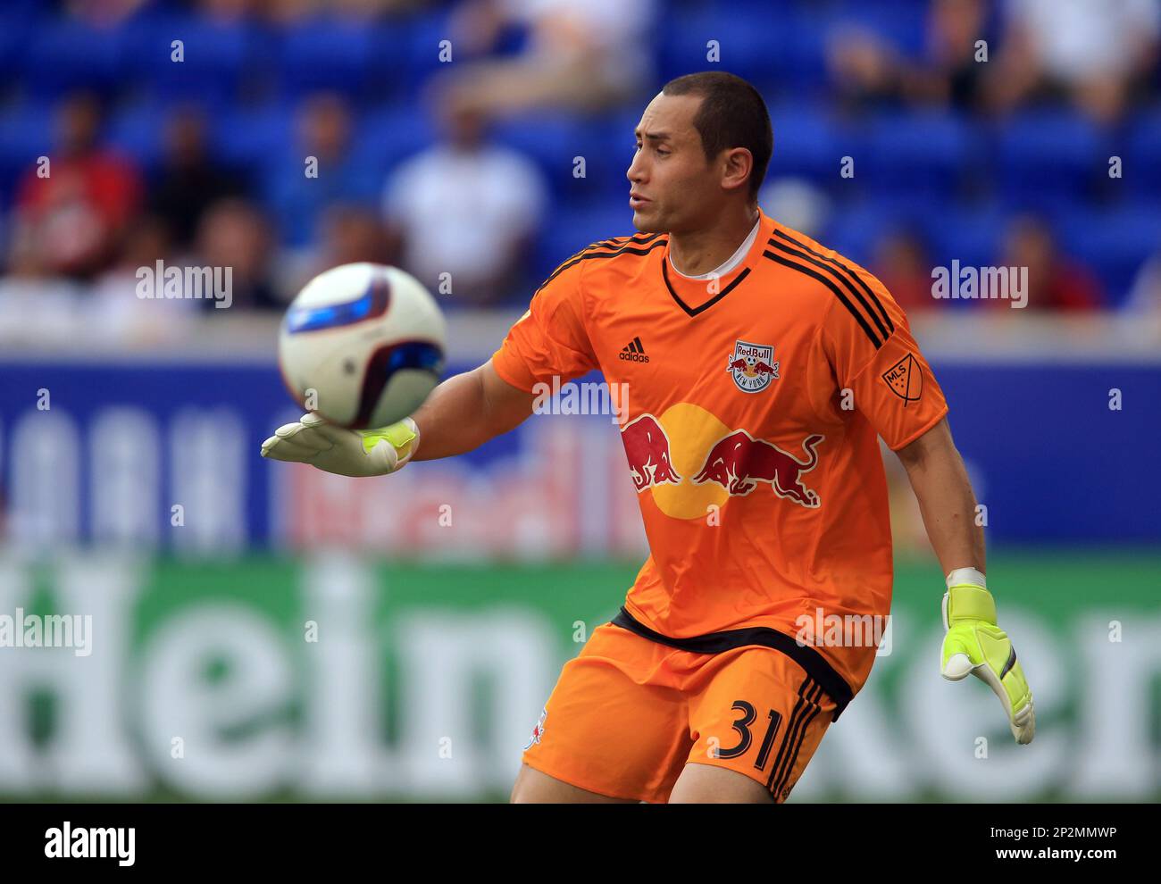 July 21 2015: New York Red Bulls goalkeeper Luis Robles (31) during a US  Open Cup quarterfinal match at Red Bull Arena in Harrison, New Jersey.Philadelphia  Union won in penalty-kick shootout 5-4. (