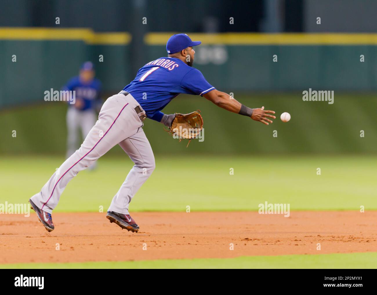 This is a 2015 photo of Rougned Odor of the Texas Rangers baseball team.  This image reflects the Texas Rangers active roster as of Monday, March 2,  2015, when this image was