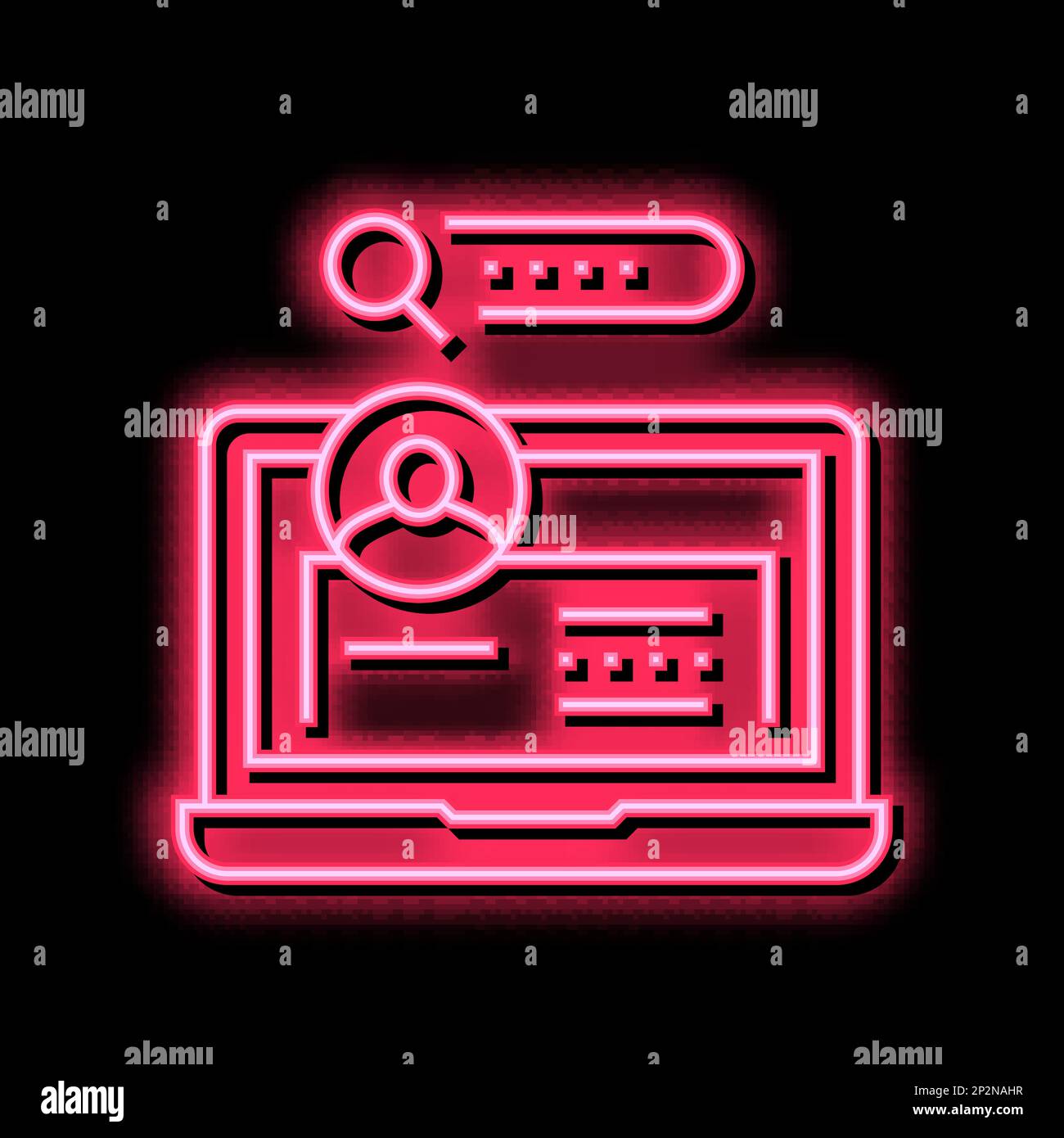 user entry laptop password color icon vector illustration Stock Vector ...