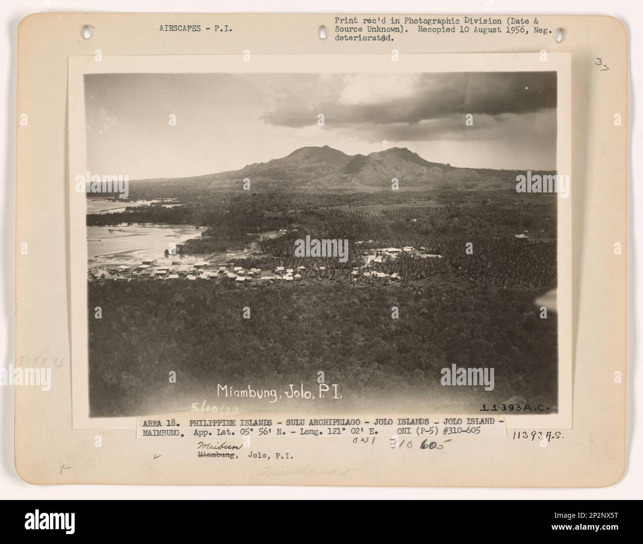 Philippine Island - Jolo Island, Aerial Photograph Stock Photo - Alamy