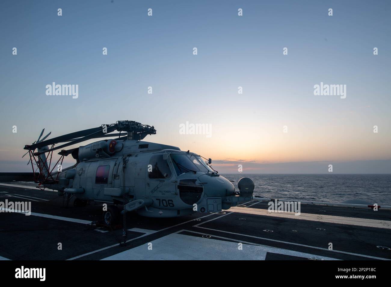 230224-N-GJ011-1188 ATLANTIC OCEAN (Feb. 24, 2023) An MH-60S Sea Hawk ...