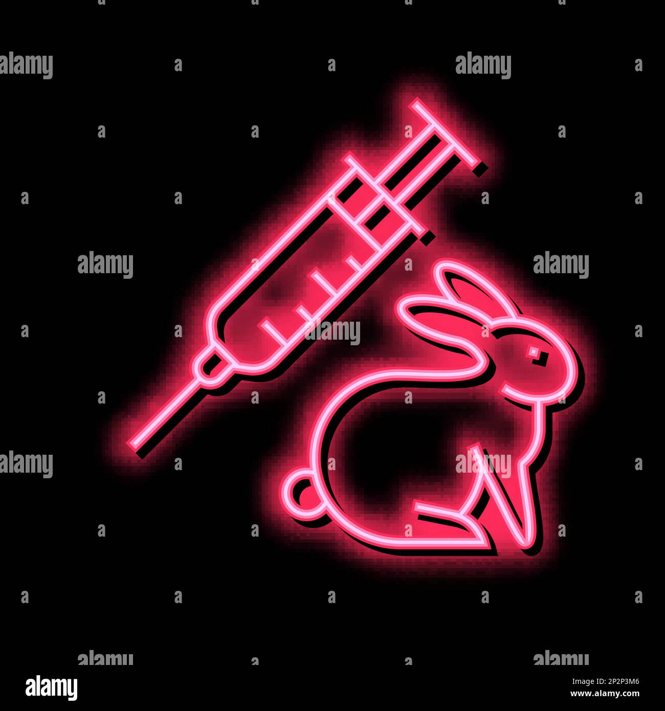 syringe animal neon glow icon illustration Stock Vector Image & Art - Alamy