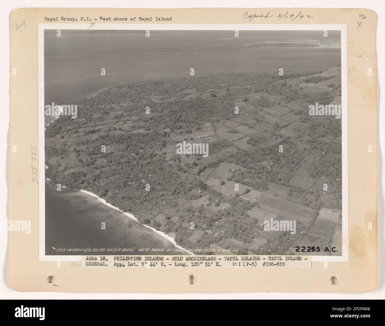 Philippine Island Tapul Group, Aerial Photograph Stock Photo Alamy