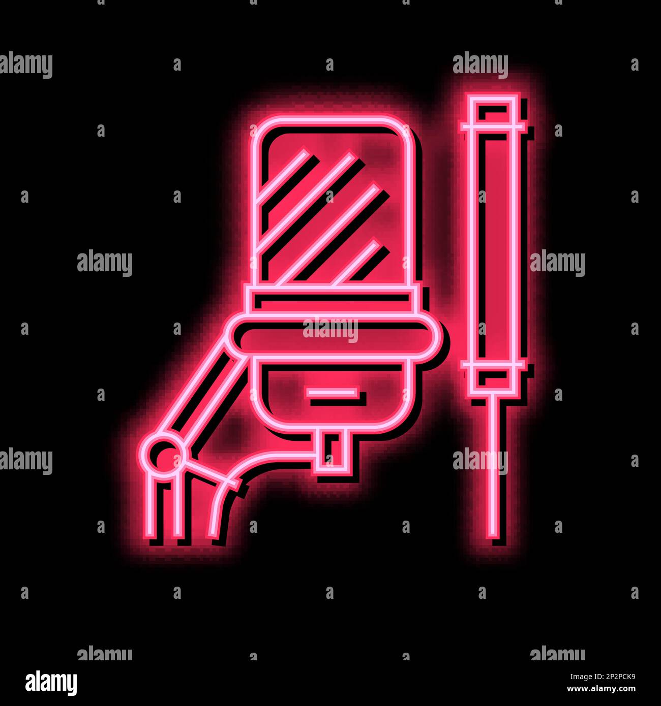 microphone radio equipment neon glow icon illustration Stock Vector ...