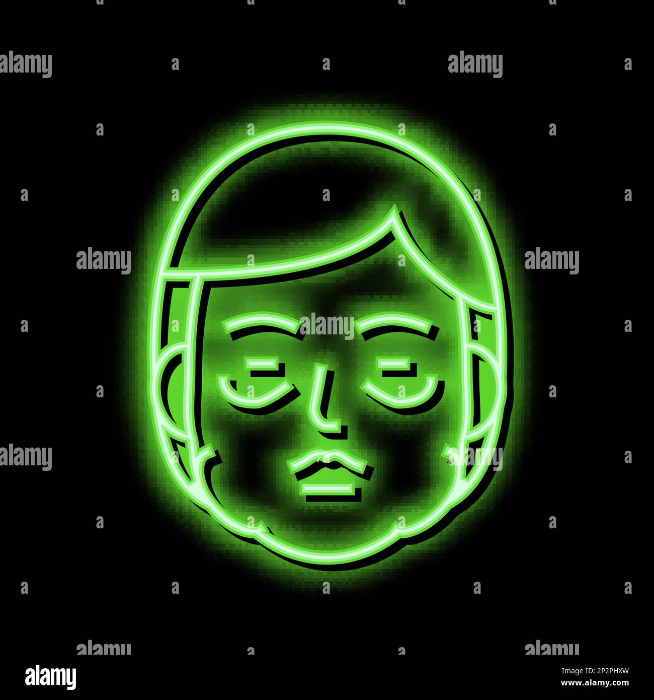 allergic edema neon glow icon illustration Stock Vector Image & Art - Alamy