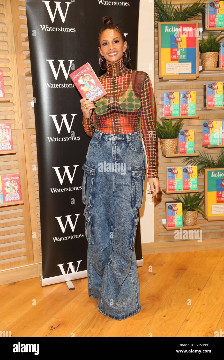 Westfield, White City, London, UK. 4th Mar 2023. Singer, TV personality and bestselling author Alesha Dixon signed copies of her new children’s book Luna Wolf: Animal Wizard at Waterstones Westfield White City. From the author of the Lightning Girl series, Star Switch and Girls Rule comes a funny, action-packed adventure perfect for all animal fans. Credit: John Davies/Alamy Live News Stock Photo