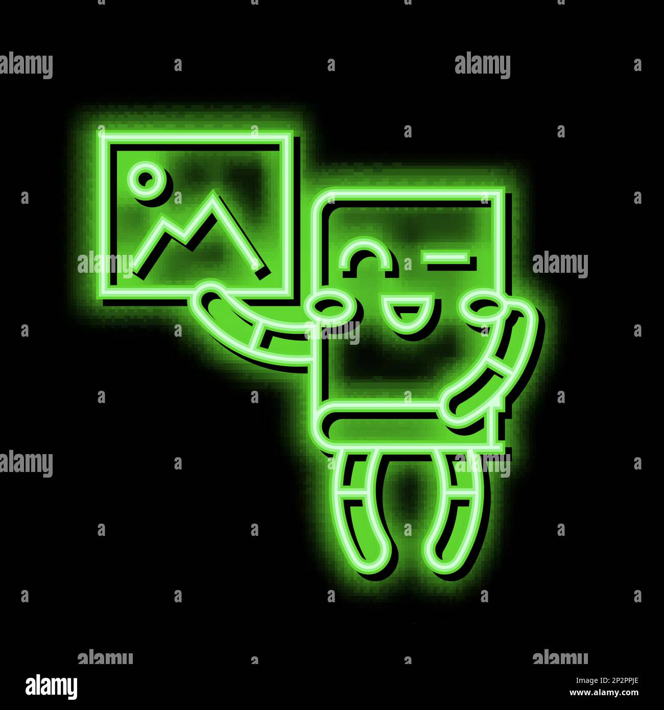 picture book neon glow icon illustration Stock Vector Image & Art - Alamy