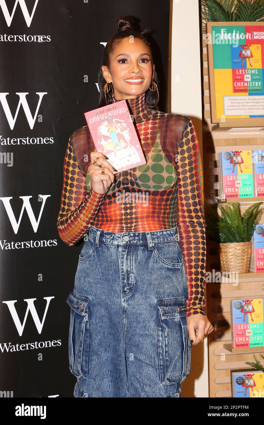 Westfield, White City, London, UK. 4th Mar 2023. Singer, TV personality and bestselling author Alesha Dixon signed copies of her new children’s book Luna Wolf: Animal Wizard at Waterstones Westfield White City. From the author of the Lightning Girl series, Star Switch and Girls Rule comes a funny, action-packed adventure perfect for all animal fans. Credit: John Davies/Alamy Live News Stock Photo