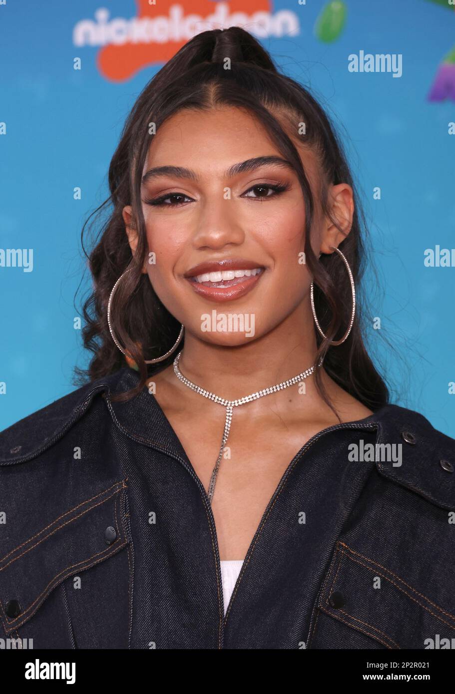 Dior Goodjohn arrives at the Nickelodeon Kids’ Choice Awards on