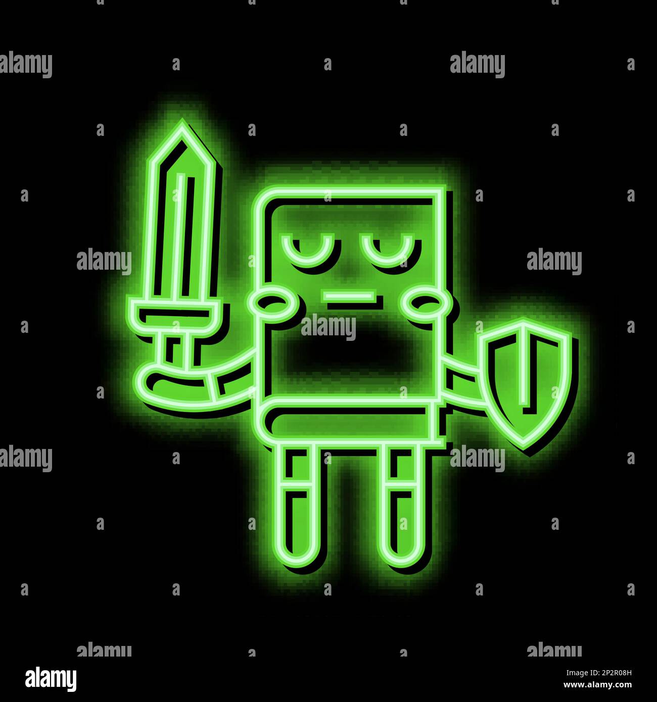 historical fiction neon glow icon illustration Stock Vector Image & Art 