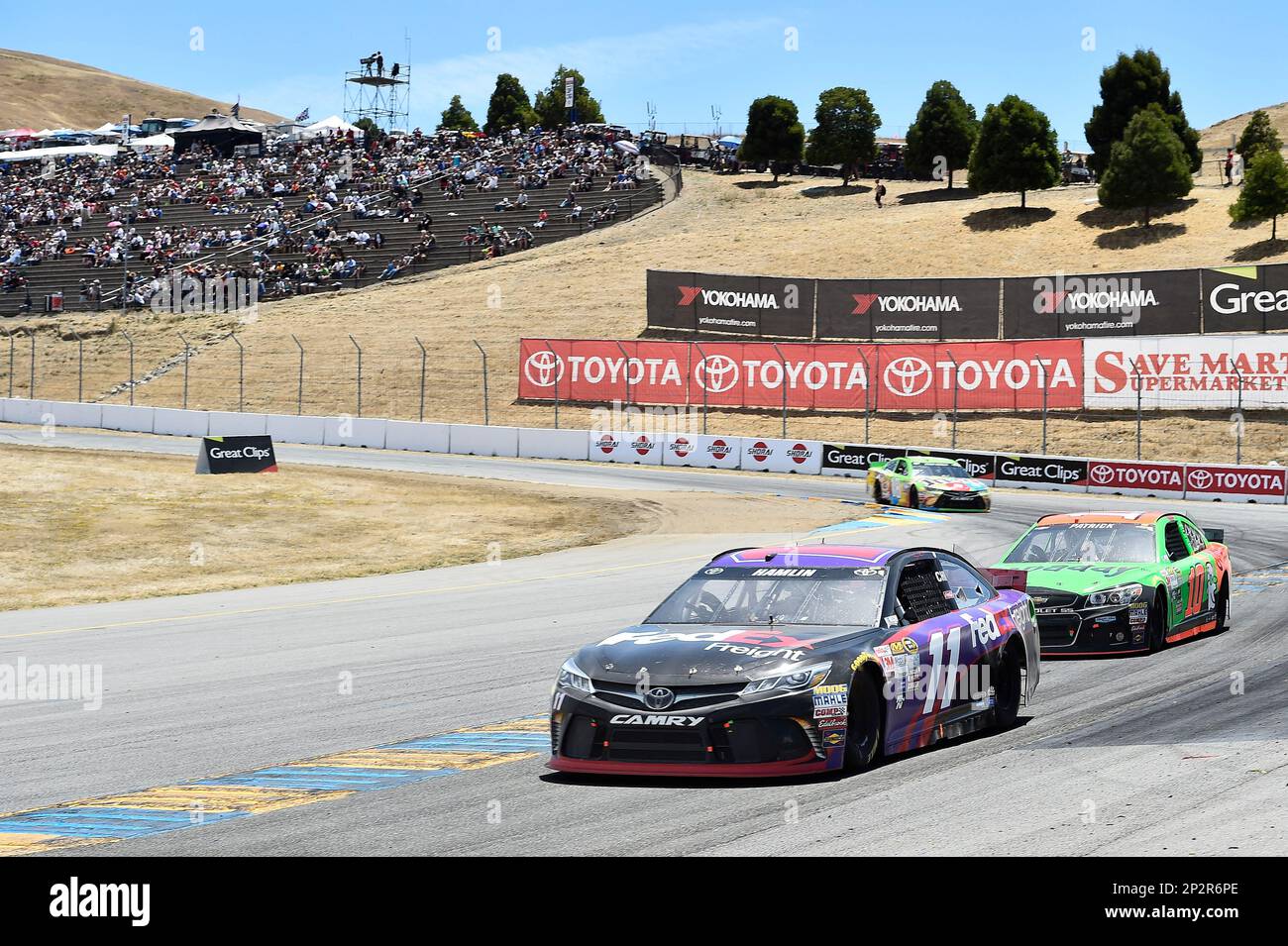 Kyle Busch - This is the only action the M&M's Crispy Camry has