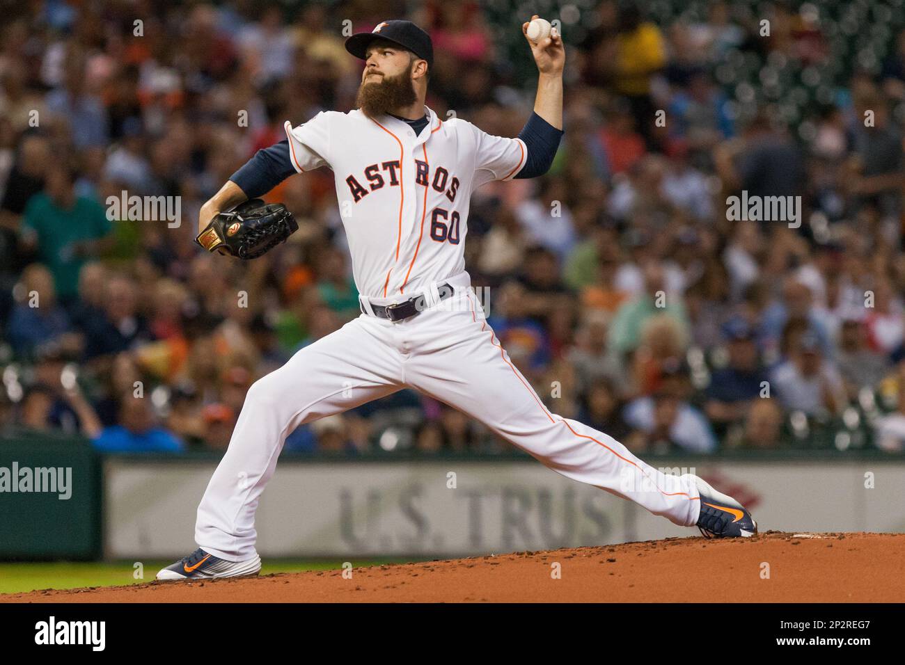 2015 Astros Opening Day Game-Used Jersey: #60 Dallas Keuchel