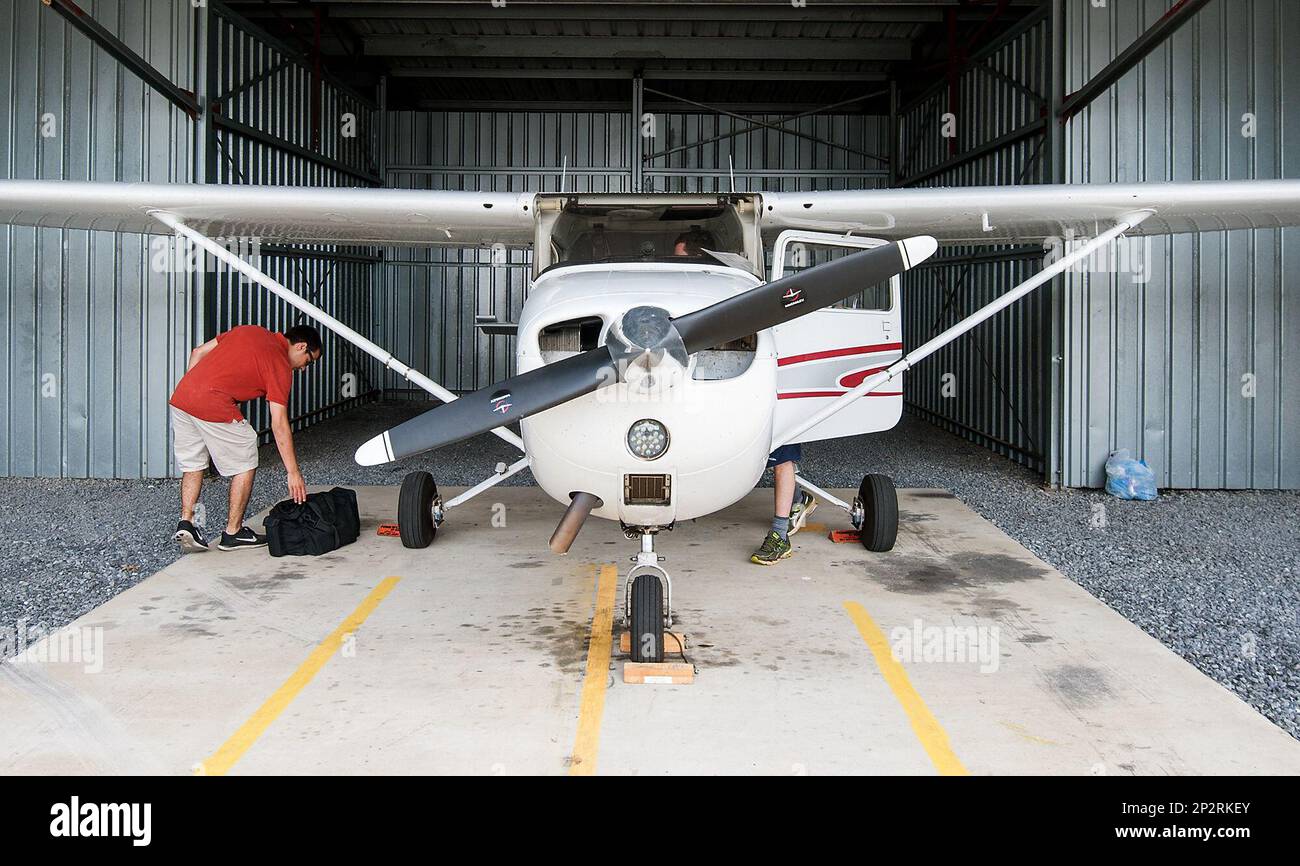 In this June 24, 2015 photo, Blue Ridge Aviation flight instructor Alex