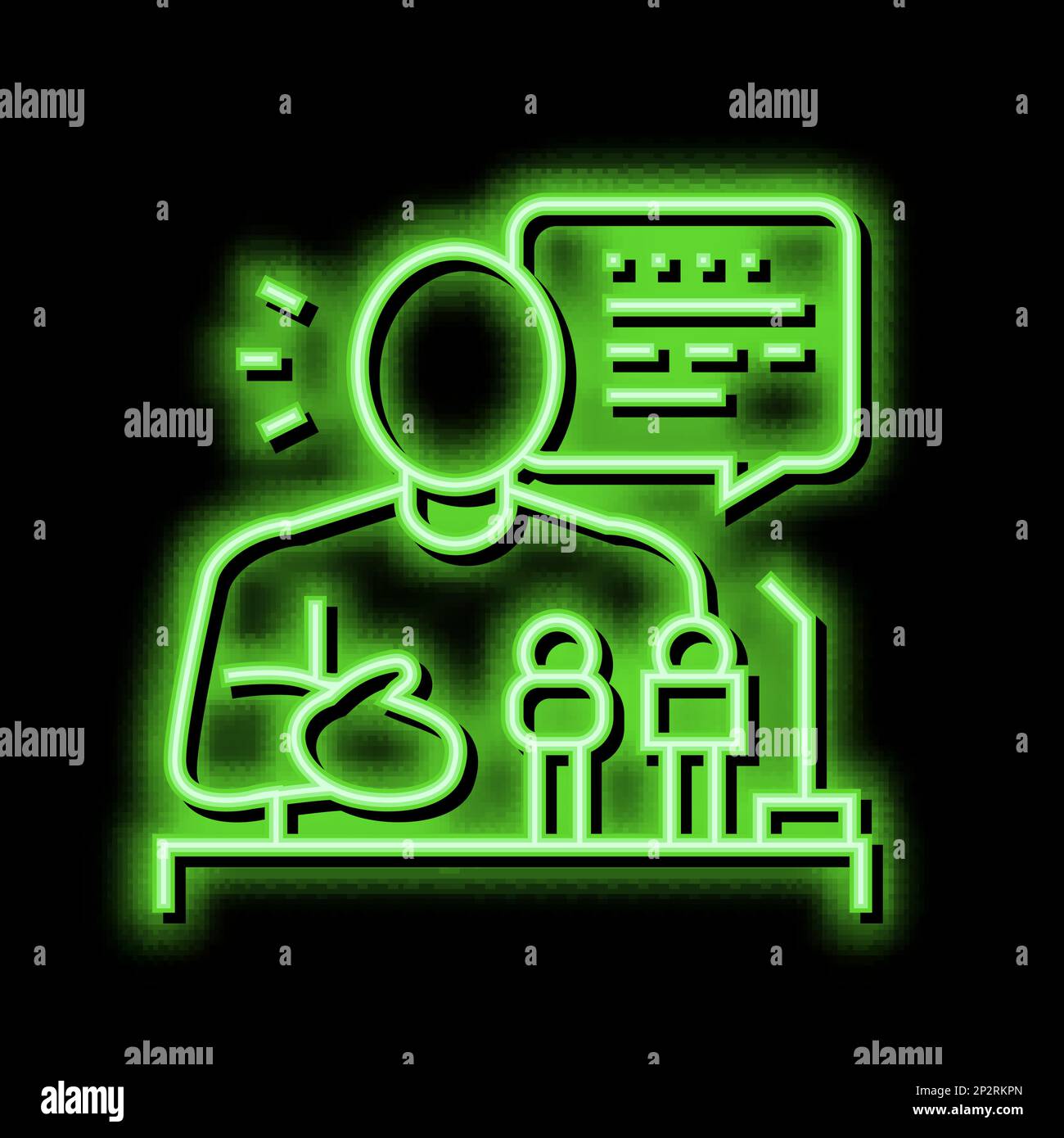 relaiter pr neon glow icon illustration Stock Vector Image & Art - Alamy