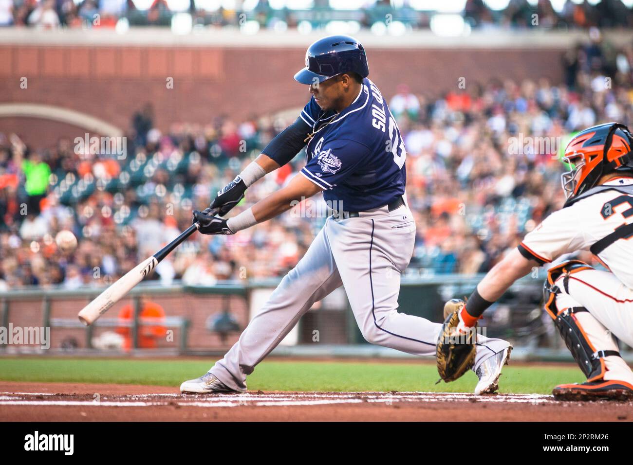 MATT KEMP catches a fly ball during the game – Stock Editorial