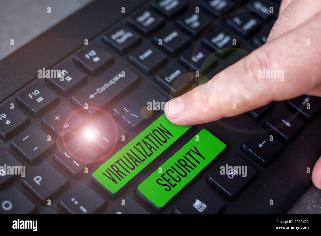 Conceptual caption Virtualization Security. Internet Concept ...