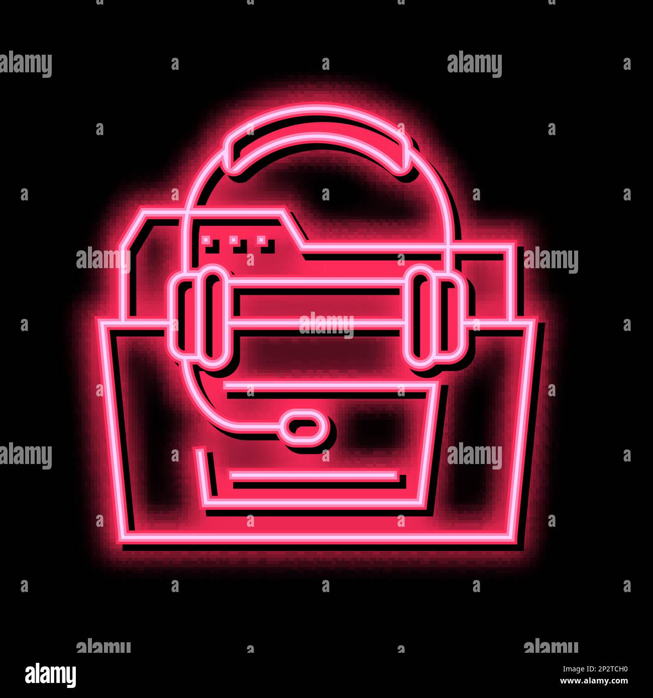 online support neon glow icon illustration Stock Vector Image & Art - Alamy