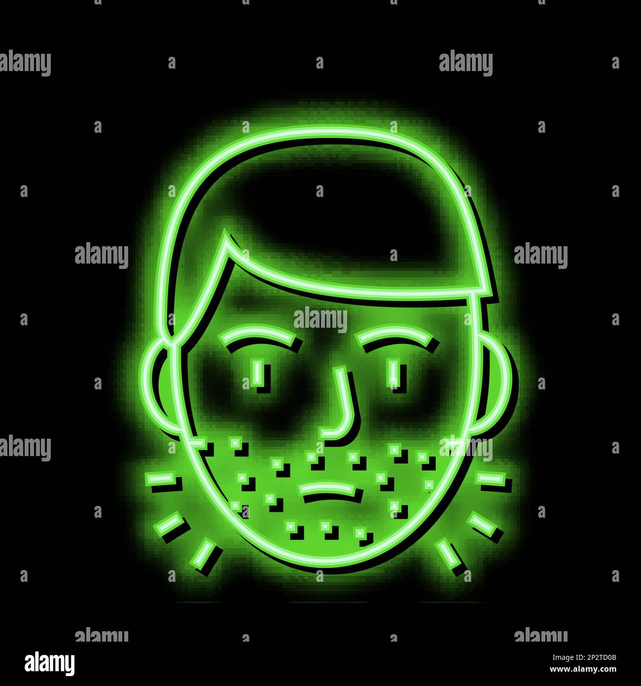 Hairy face woman Stock Vector Images - Alamy