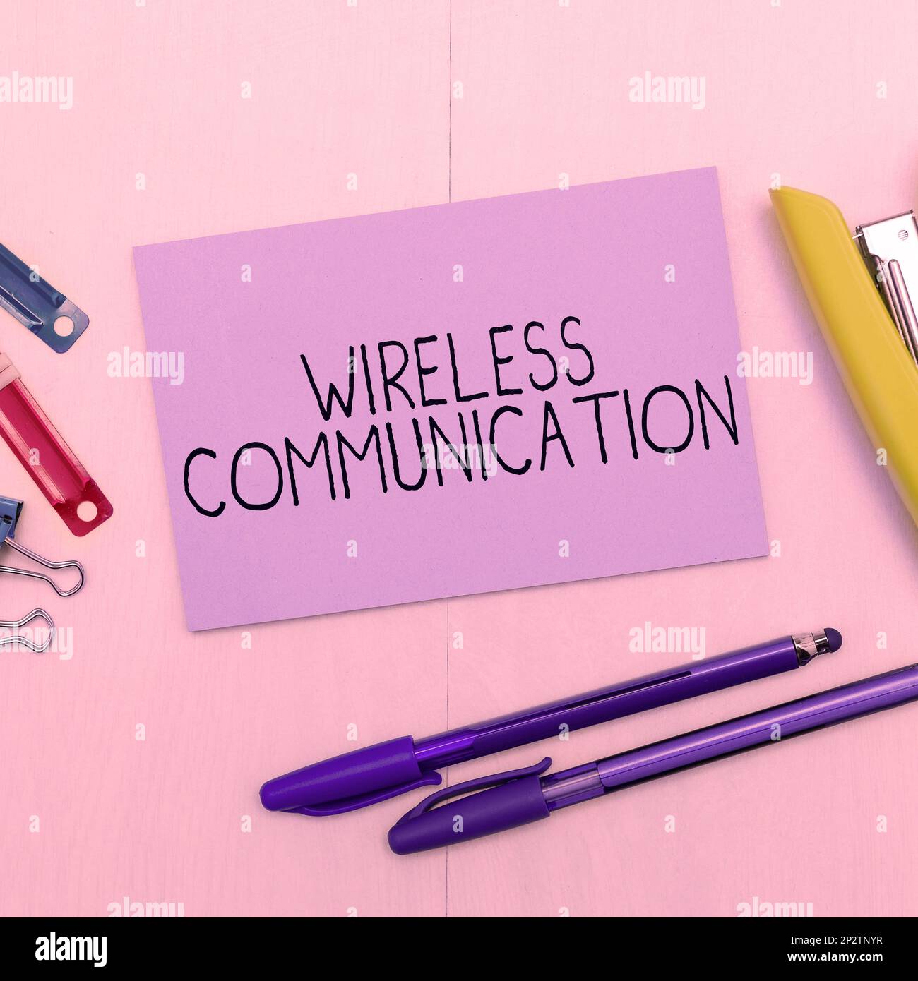 Conceptual display Wireless Communication. Business approach methods of