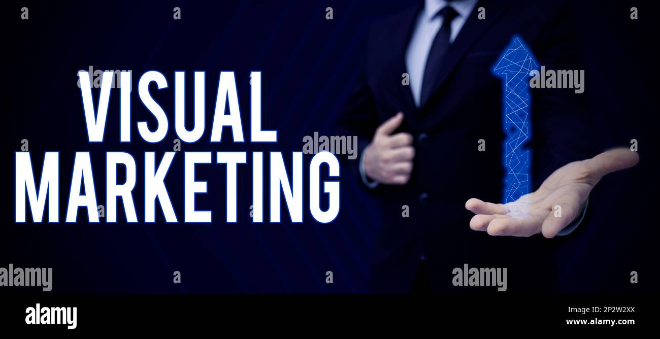 Writing displaying text Visual Marketing. Word Written on connecting ...