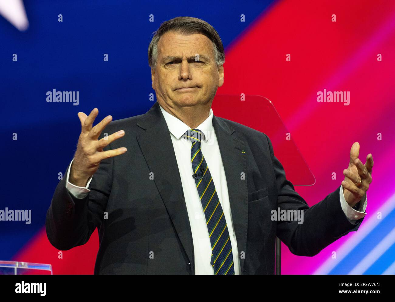 National Harbor Maryland Usa 4th Mar 2023 Jair Bolsonaro 38th President Of Brazil At The 2023 Conservative Political Action Conference Cpac In National Harbor Maryland Us On Saturday March 4 2023 Credit Ron Sachscnpdpaalamy Live News 2P2W76N 