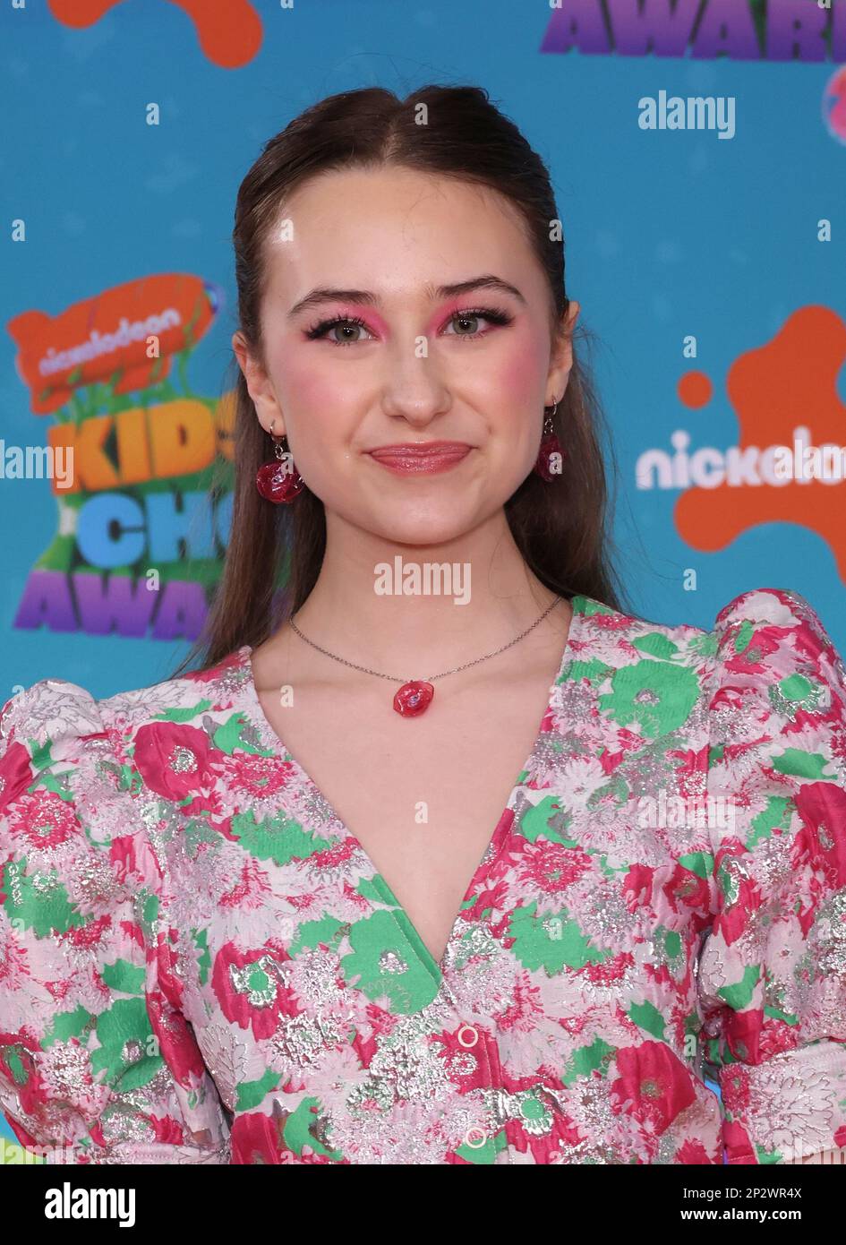 Kensington Tallman arrives at the Nickelodeon Kids&rsquo; Choice Awards on