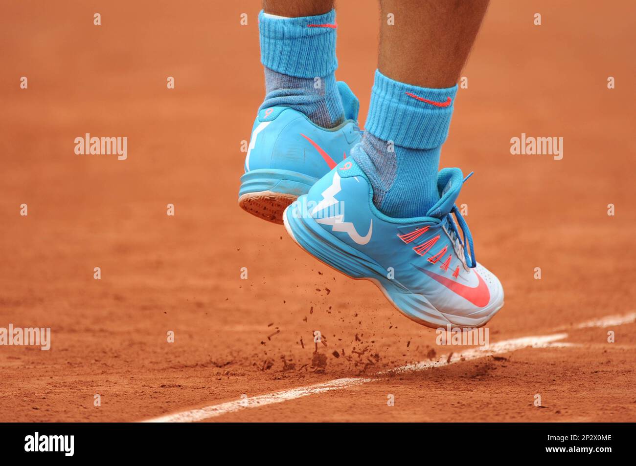 illustration chaussures Rafael NADAL / NIKE - 28.05.2015 - Jour 5 - Roland  Garros 2015.Photo : Nolwenn Le Gouic / Icon Sport (Cal Sport Media via AP  Images Stock Photo - Alamy