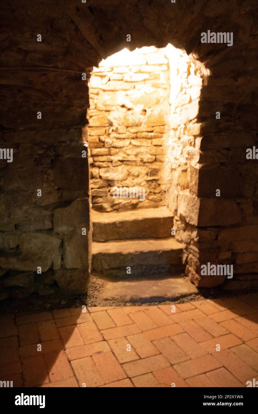 The crypt in the Church at the top of the Hill Stock Photo