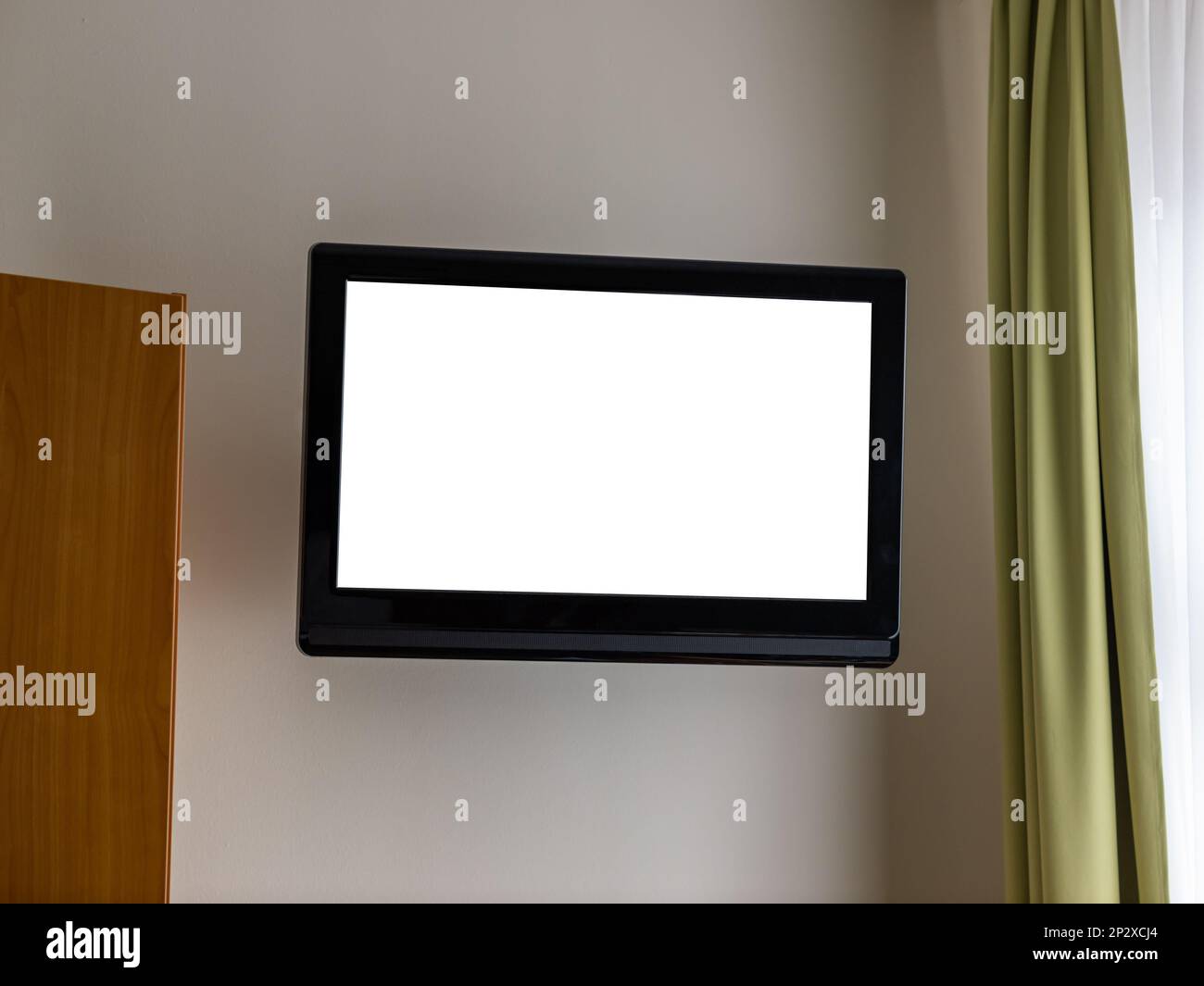 Blank TV screen as a mockup or template to insert a picture or video