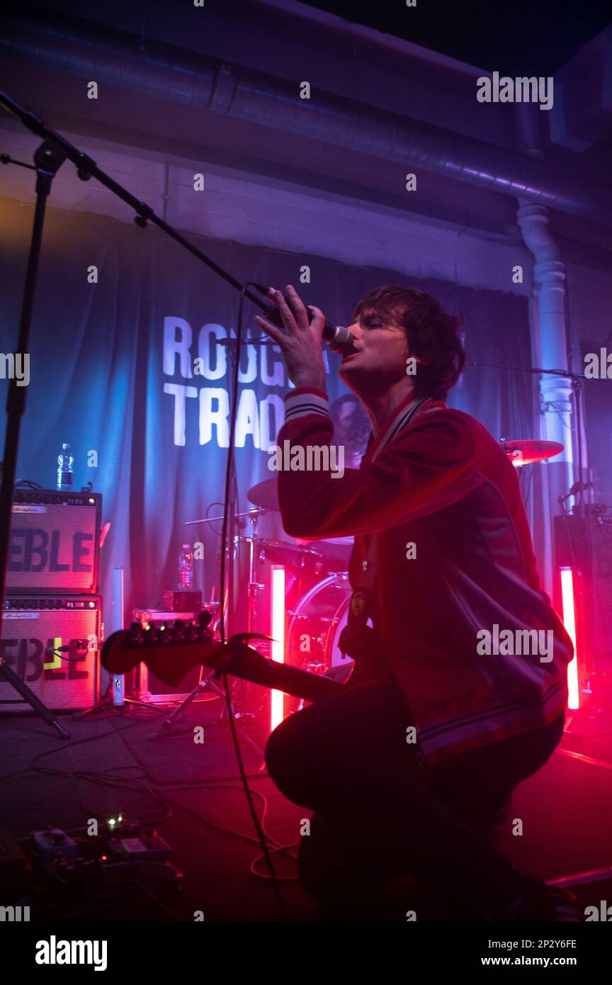 London, United Kingdom. 4th March 2023. Trampolene headline a show at Rough Trade East, Shoreditch, organised by Gorwelion Horizons BBC and Wales Arts Council to celebrate Wales Week. Cristina Massei/Alamy News Stock Photo