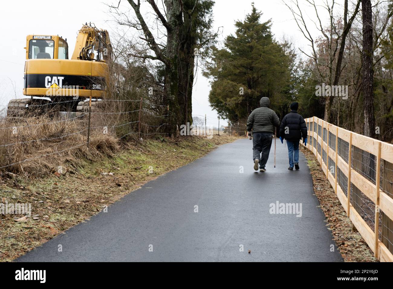 A couple hikes on the new stretch - A Couple Hikes On The New Stretch Of Greenway Following The Dedication Of Phase Two Of The North Murfreesboro Greenway Project Jan 31 2023 At The Walter Hill Trailhead In Murfreesboro Tennessee The Us Army Corps Of Engineers Nashville District Constructed Two Additional Miles Of Paved Pedestrian Trails Along The North Murfreesboro Greenway And Made Improvements To The Popular 18 Mile Twin Forks Equestrian Trail 2P2Y6JD 