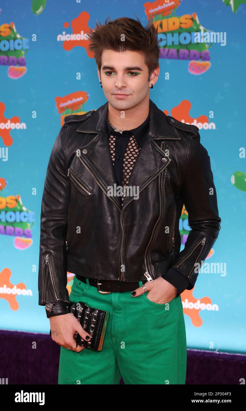 Jack Griffo arrives at the Nickelodeon Kids' Choice Awards on Saturday