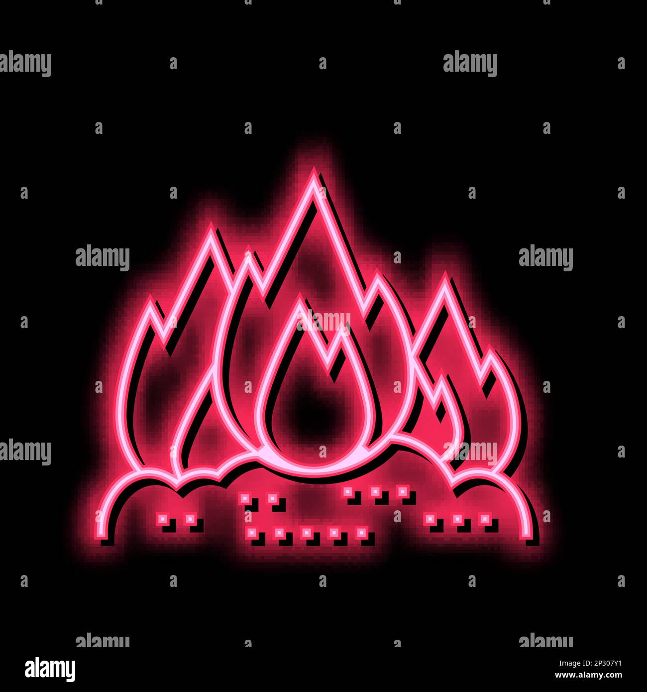 burning carbage color icon vector illustration Stock Vector Image & Art ...