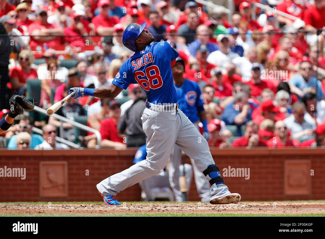 07 MAY 2015: Chicago Cubs right fielder Jorge Soler (68) at bat during the  game between the Chicago Cub and St. Louis Cardinals at the Busch Stadium  in St. Louis, Missouri. (Icon