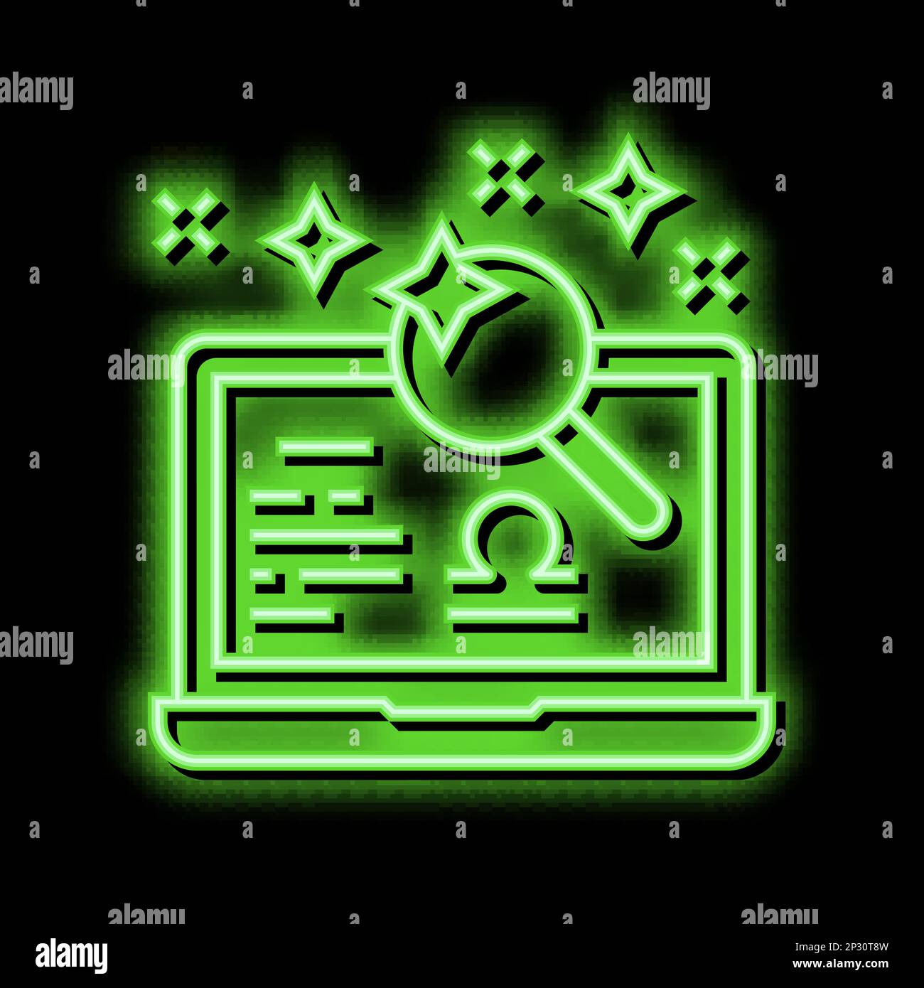 horoscope leisure neon glow icon illustration Stock Vector Image & Art ...