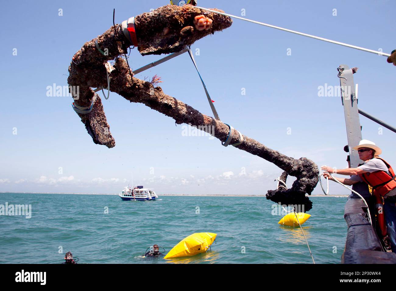 FILE- In this May 27, 2011 file photo, a 3,000 pound anchor from what ...