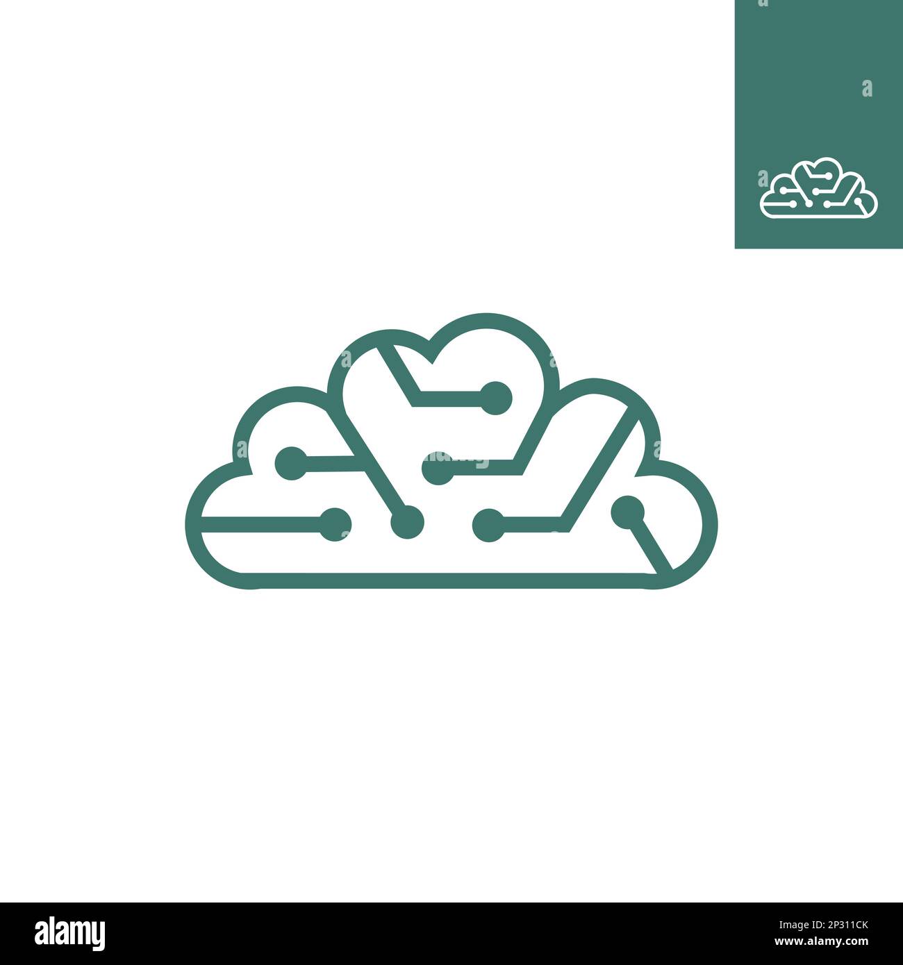 cloud logo designs template, tech logo designs concept.EPS 10 Stock Vector