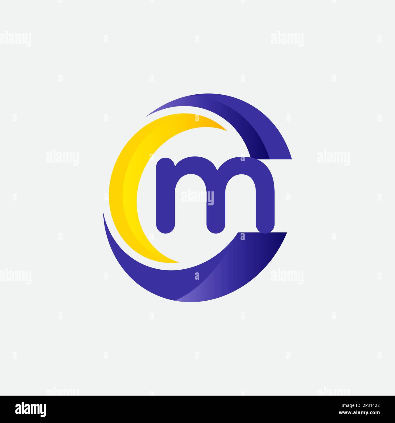 Latter M Logo Template vector Abstract Monogram Symbol.EPS 10 Stock Vector