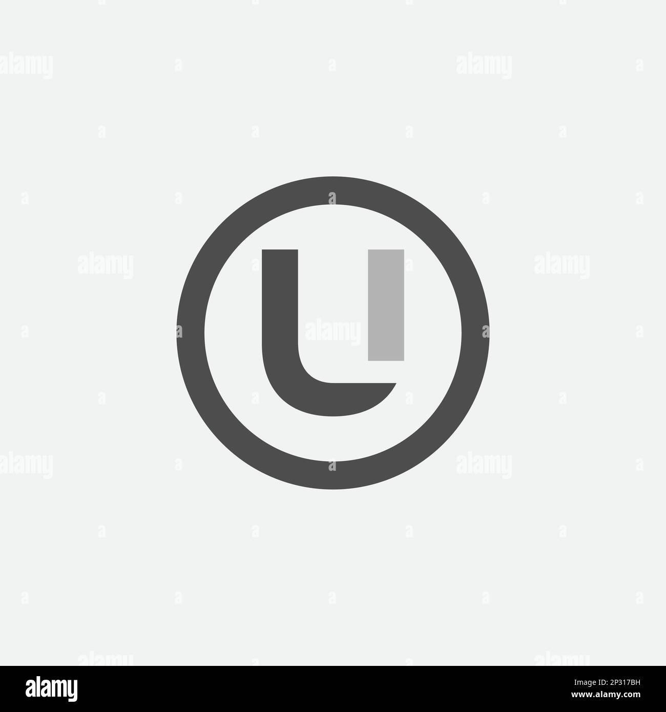 U Latter Logo Template vector Abstract Monogram Symbol.EPS 10 Stock Vector