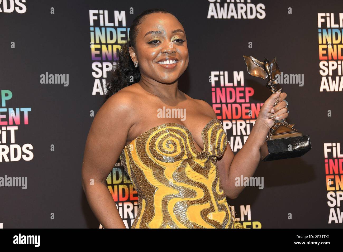 Quinta Brunson, winner of the Best Lead Performance in a New Scripted ...