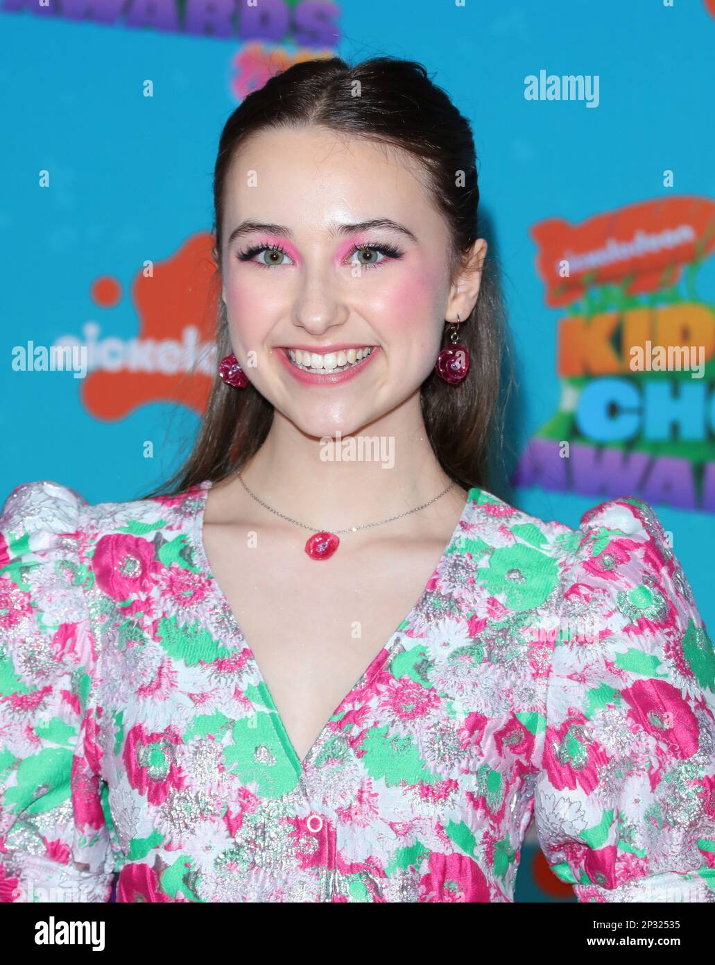 Kensington Tallman arrives at The 2023 Nickelodeon Kids Choice Awards held at The Microsoft