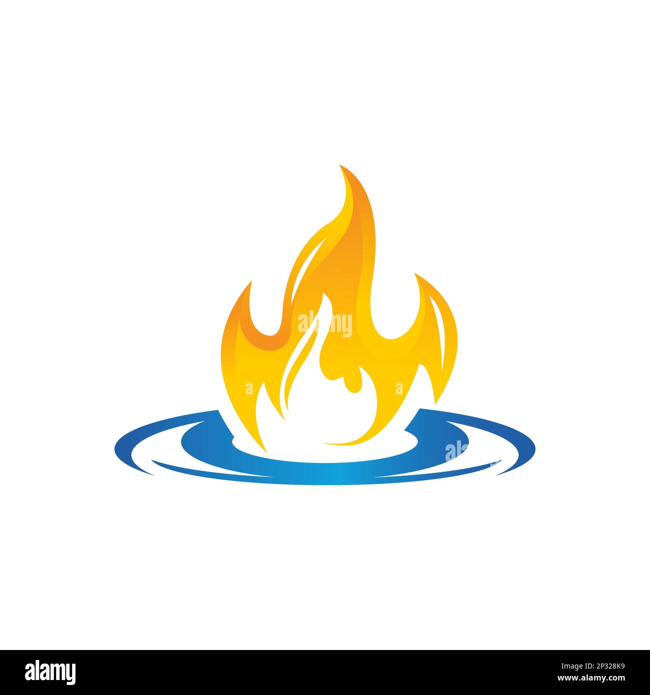 Modern fire logo or icon design. Vector illustration,Fire Logotype Logo icon concept. eps 10 Stock Vector