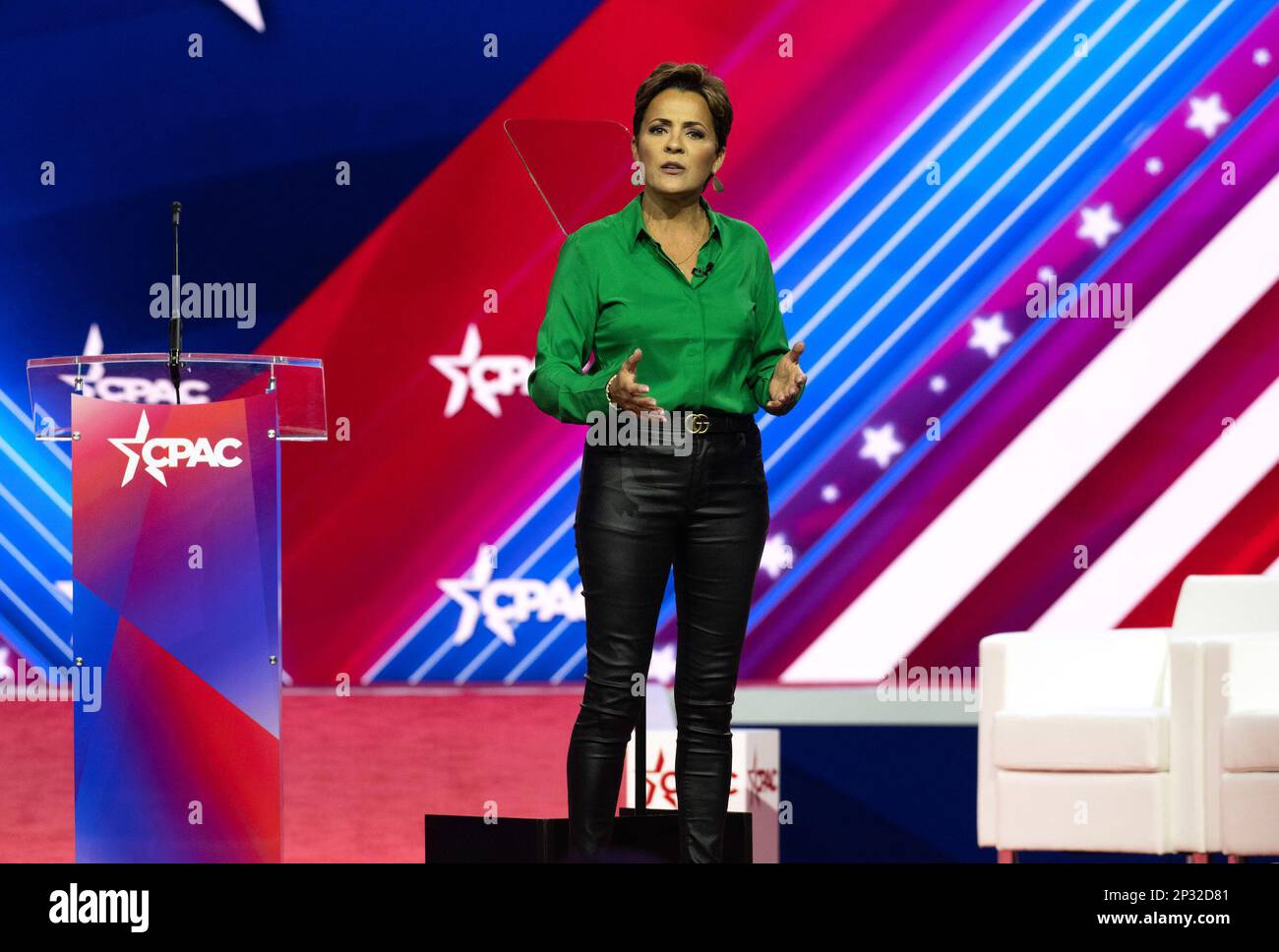 Kari Lake, Republican nominee for governor of Arizona, speaks at the