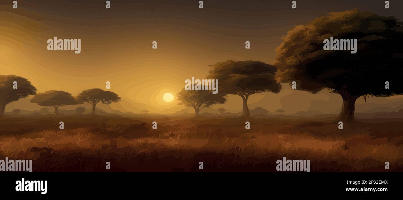 Desert tree clipart hi-res stock photography and images - Alamy