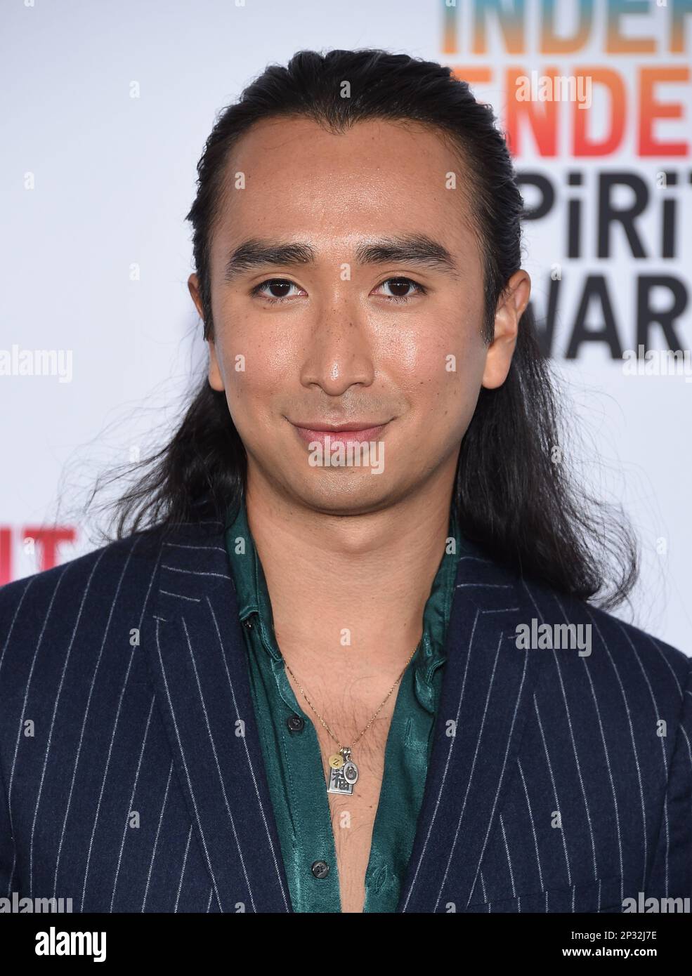 Roman Zaragoza arriving to the 2023 Film Independent Spirit Awards at