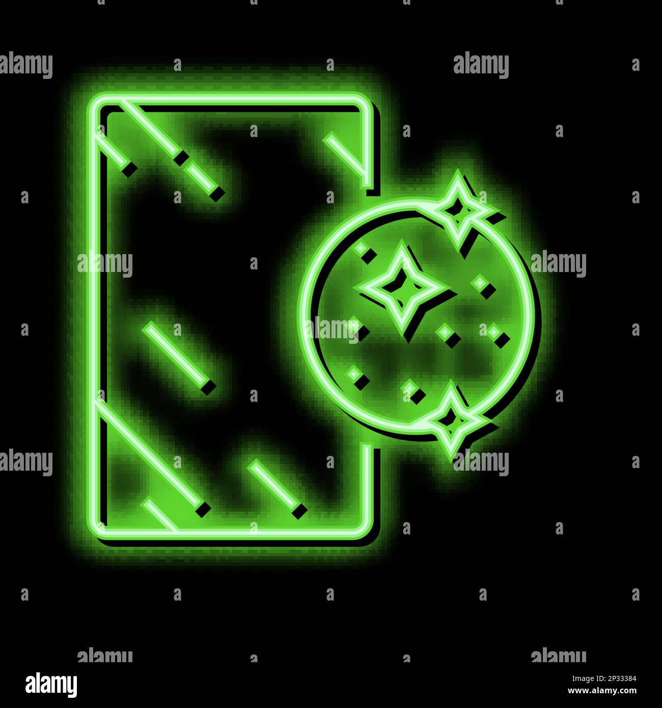 Silver Mirror Neon Glow Icon Illustration Stock Vector Image And Art Alamy 5854