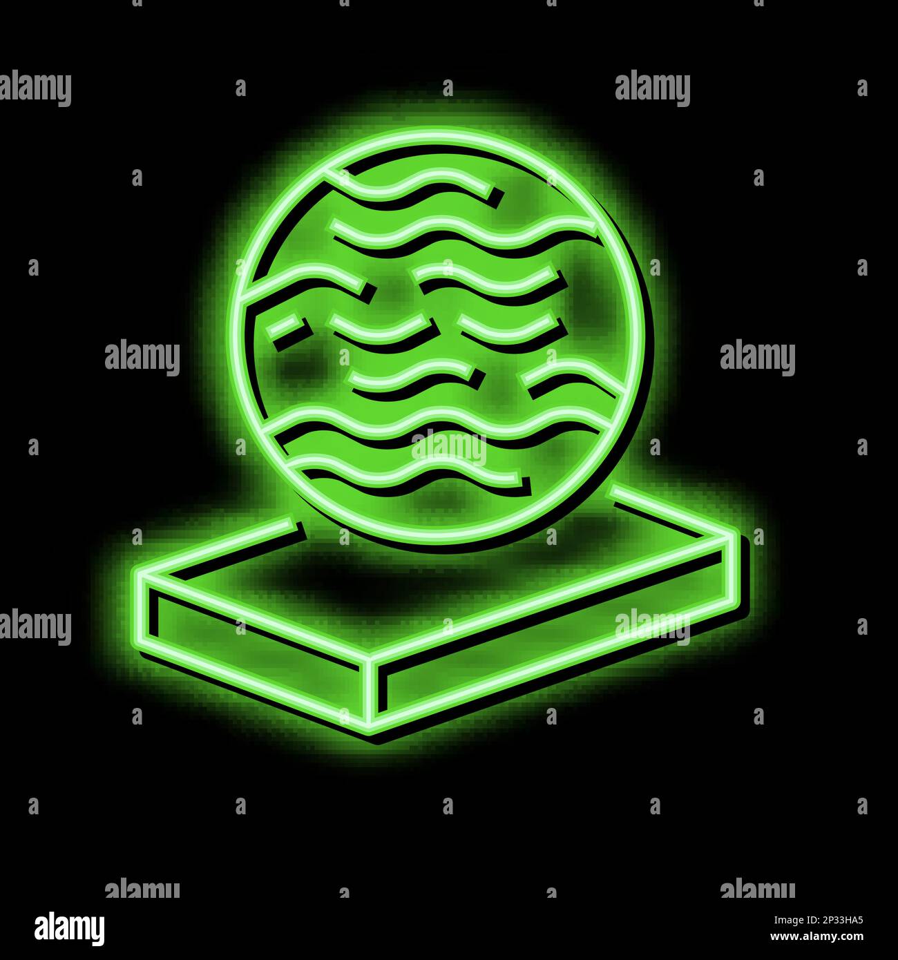 glass mineral wool neon glow icon illustration Stock Vector Image & Art ...