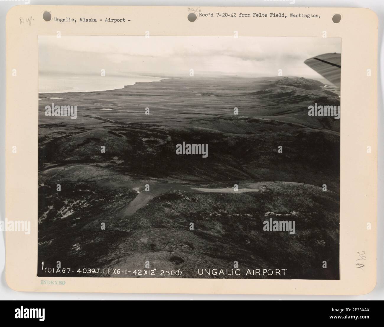 Landing Fields Alaska Teller through Ungalic, Aerial Photograph