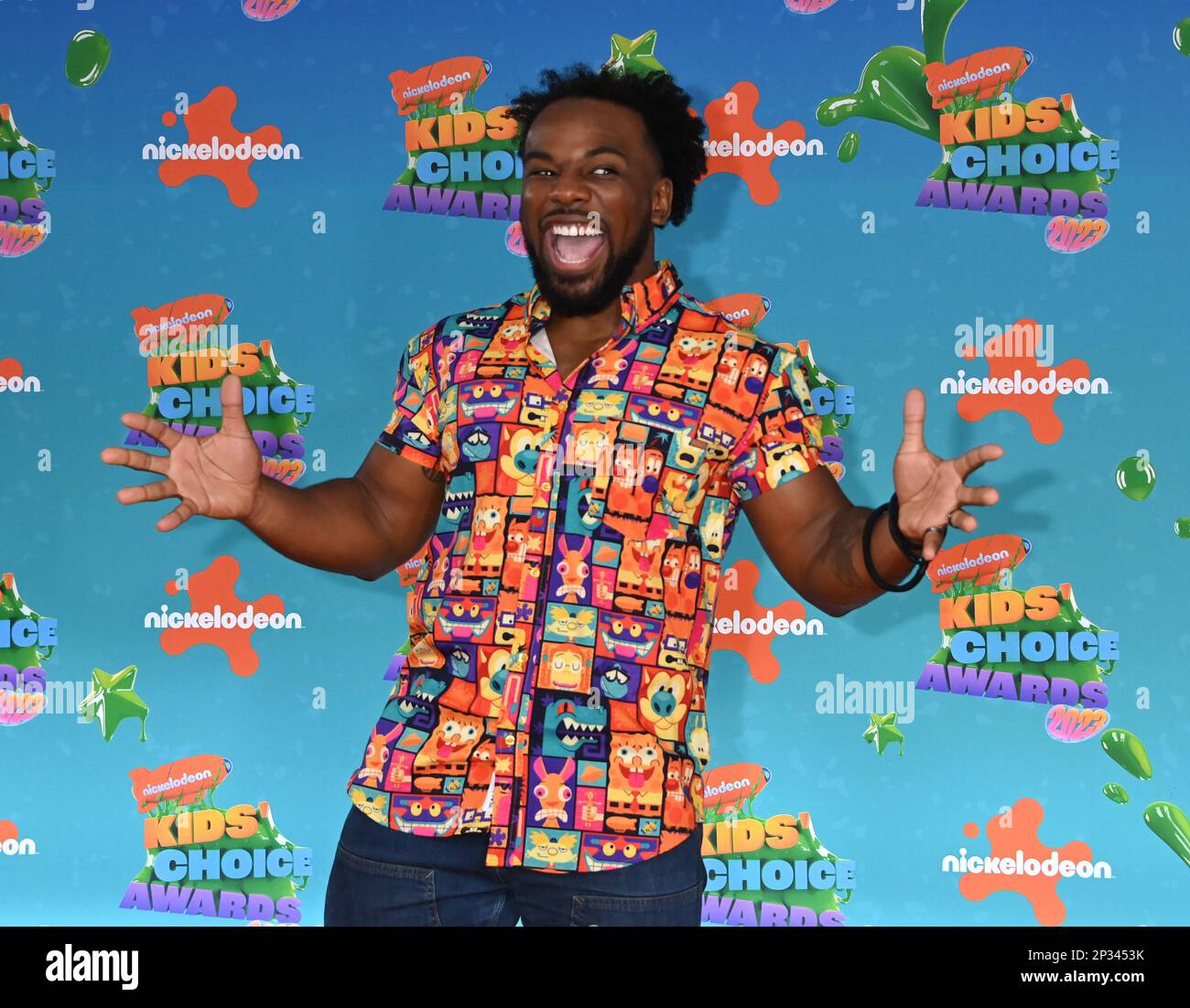 Los Angeles, USA. 4th Mar 2023. Xavier Woods arriving at the Nickelodeon Kids’ Choice Awards 2023 held at the Microsoft Theatre on March 4, 2023 in Los Angeles, CA. © Tammie Arroyo / AFF-USA.com Credit: AFF/Alamy Live News Stock Photo