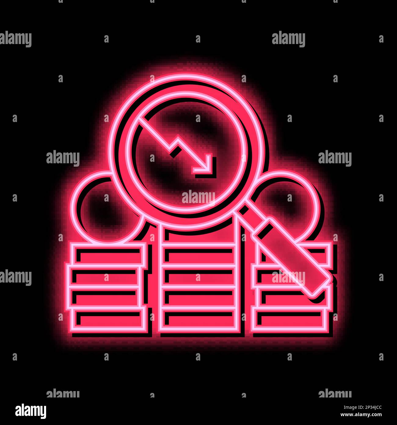 money coin research falling infographic color icon vector illustration ...